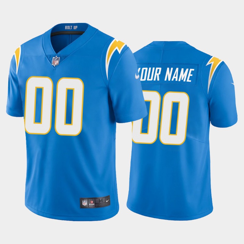 Men's Los Angeles Chargers ACTIVE PLAYER Custom New Blue NFL Vapor Untouchable Limited Stitched Jersey